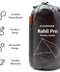 KAMMOK Kuhli Pro Waterproof Camping Tarp and Hammock Rain Cover 2