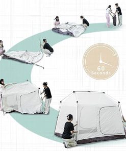 ONTYZZ Large Waterproof Family Tent for Camping Hiking Outdoor Use 2