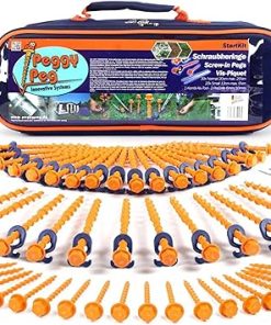 12 Pack 20cm Screw Pegs for Tent Fastening in All Soil Types