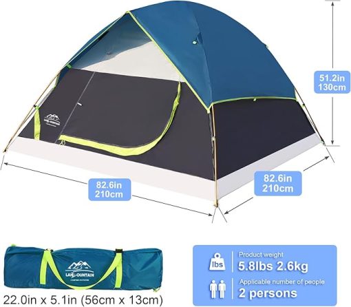 Camping Set with Tent Sleeping Bags Hammocks and Blankets for Family - Image 2