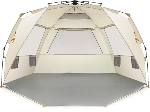Easthills Outdoors Instant Shader Beach Tent for 4-6 Persons Beige