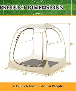 Pop Up Sport Tent for 1-6 People All Weather Outdoor Shelter 2
