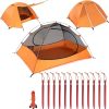 Ultralight 1 Person Camping Tent for All Seasons with Aluminum Poles 4