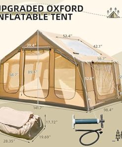 Large Inflatable Camping Tent for 6 to 12 People with Mosquito Net 2