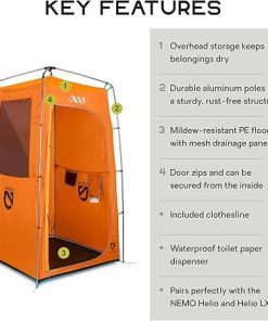 NEMO Equipment Heliopolis Privacy Shelter and Shower Tent Monarch 2