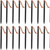 Super Heavy Duty Threaded Tent Stakes Glow in The Dark with Adapter 4