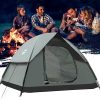 4 Season Waterproof Glamping Tent with Living and Sleeping Area 4