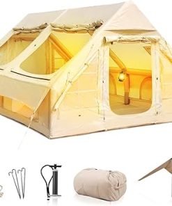 LBF Inflatable Glamping Tent for Quick Setup Camping All-Weather Use