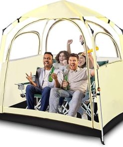 All Weather Sports Tent with Detachable Cover for 1-4 People