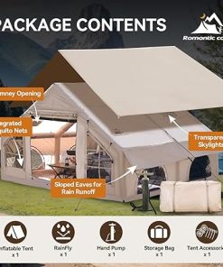 Inflatable Camping Tent for 4-6 People Waterproof Easy Setup 2
