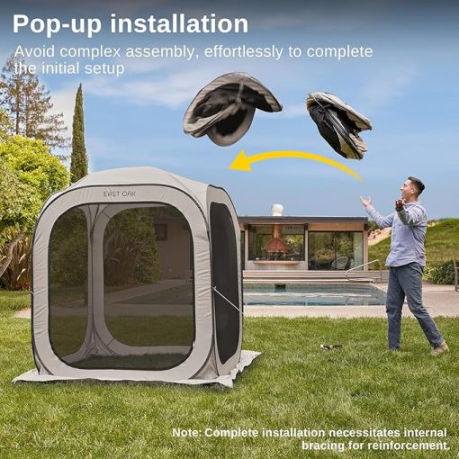 East Oak Pop-Up Screen House Tent Portable Canopy for Outdoor Activities - Image 2