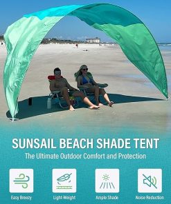 SunSail Pop Up Beach Canopy Tent with UV50 Protection for 6 Adults 2