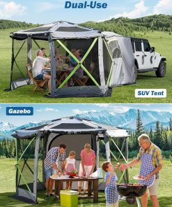 JOYTUTUS Pop Up SUV Tent 11×11 Ft Outdoor Camping Canopy Shelter 2