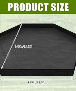 Waterproof 12.5 ft Tent Footprint Mat Tarp for Camping and Beach 2