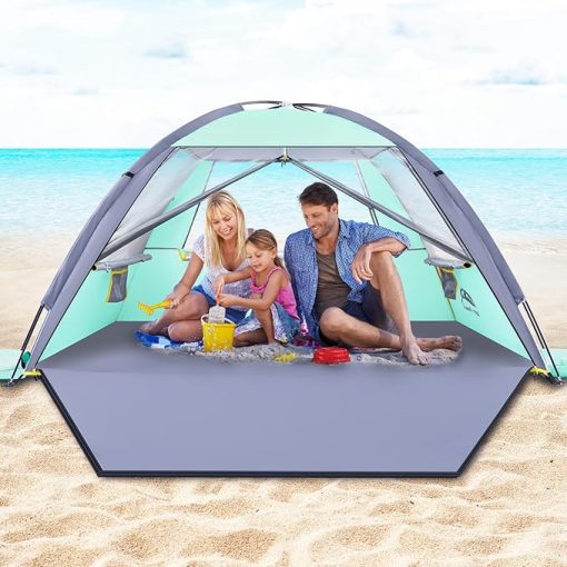 Portable Beach Tent with UPF 50+ Protection for Families and Babies