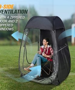 Pop Up All Weather Sports Tent with PVC View and 3-Sided Ventilation 2