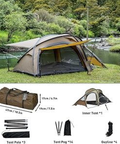 POMOLY Leo 2 Portable Hot Tent for 1-2 Person Camping Backpacking 2