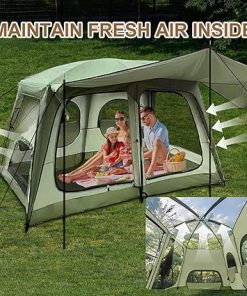 Large Waterproof Family Camping Tent with Easy Setup and Storage Bag 2
