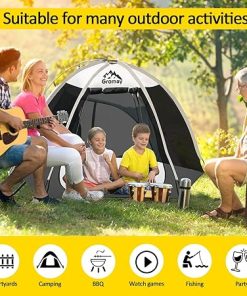 Outdoor Screen House Tent with Floor Mat for Camping and Picnics 2