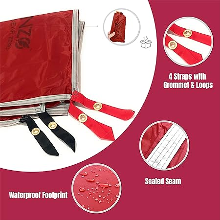 NEAR ZERO 3 Person Waterproof Camping Footprint Ultralight Tarp 2 NEAR ZERO 3 Person Waterproof Camping Footprint Ultralight Tarp - Image 2