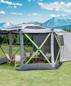 JOYTUTUS Pop Up SUV Tent 11×11 Ft Outdoor Camping Canopy Shelter
