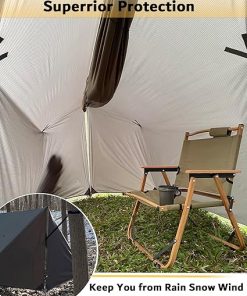 Premium Waterproof Hammock Rain Fly with Doors for All Seasons 2