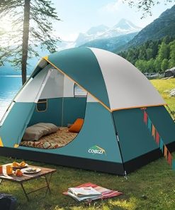 COBIZI Waterproof Camping Tent for 4/6 People Easy Setup Outdoor Use