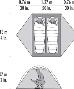 MSR Access 2 Person Lightweight 4 Season Tent for Outdoor Adventures 2