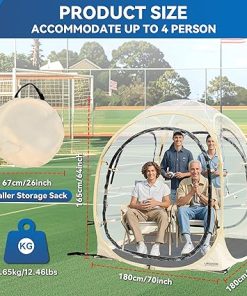 Pop Up Sports Tent – Waterproof Instant Shelter for 2 to 6 Persons 2