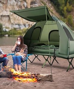 Tangkula 5-in-1 Tent Cot Combo for Camping, Hiking and Travel 2