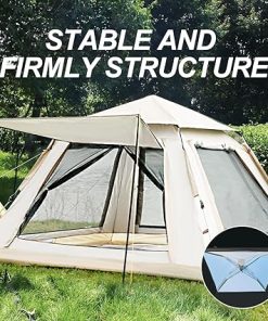 4 Person Camping Tent Instant Pop Up for Hiking and Outdoor Use 2