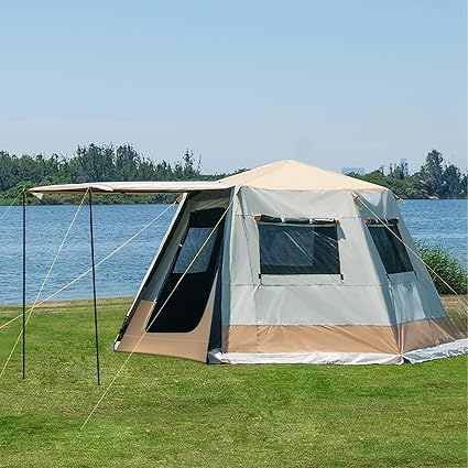 Spacious Waterproof Family Tent for 3-6 Persons Camping & Hiking Spacious Waterproof Family Tent for 3-6 Persons Camping & Hiking