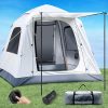 KTT Extra Large Tent 10-12-14 Person(B),Family Cabin Tents,2 Rooms,3 Doors and 3 Windows with Mesh,Straight Wall,Waterproof,Double Layer,Big Tent for Outdoor,Picnic,Camping,Family Gathering 3