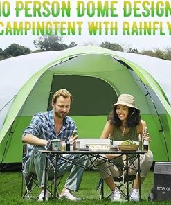 Family Camping Tent for 8 with Porch and Rainfly Easy Setup 2