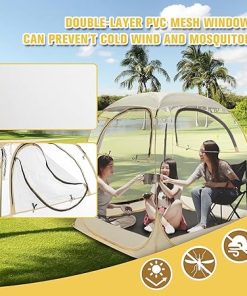 Clear Bubble Sports Tent with Removable Cover for 1-4 People 2