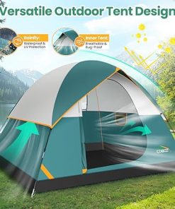 COBIZI Waterproof Camping Tent for 4/6 People Easy Setup Outdoor Use 2