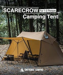 OneTigris Scarecrow Tent Waterproof Lightweight with Stove Jack for Camping 2