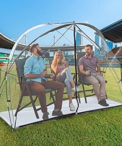All-Weather Sports Tent for 3 Chairs or Camp Bed with 50°F Boost