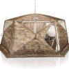 Canvas Cabin Bell Tent for 3-4 Person, Waterproof Glamping Yurt Tent Breathable All Seasons Outdoor Camping Tent, 6.69*8.2*4.92′ 3