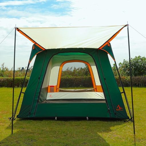 KTT Family Cabin Tent for 6-8 People Waterproof with 3 Doors and Windows - Image 2