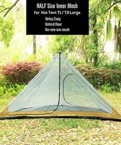 Preself Inner Mesh for T1 T2 Large Tipi Hot Tent with Bathtub Bottom 2