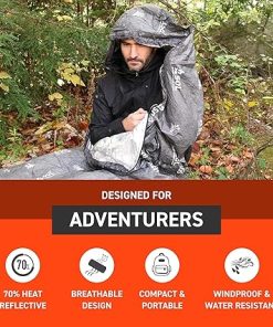 SOL Escape Bivvy with Hood – Emergency Blanket Reflects Body Heat 2