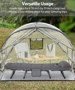 All-Weather Ultra-Stable Sport Camping Tent Fits 3 Chairs or Bed 2