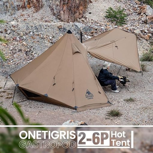 OneTigris Gastropod 2-6 Person Hot Tent with Enhanced Ventilation - Image 2